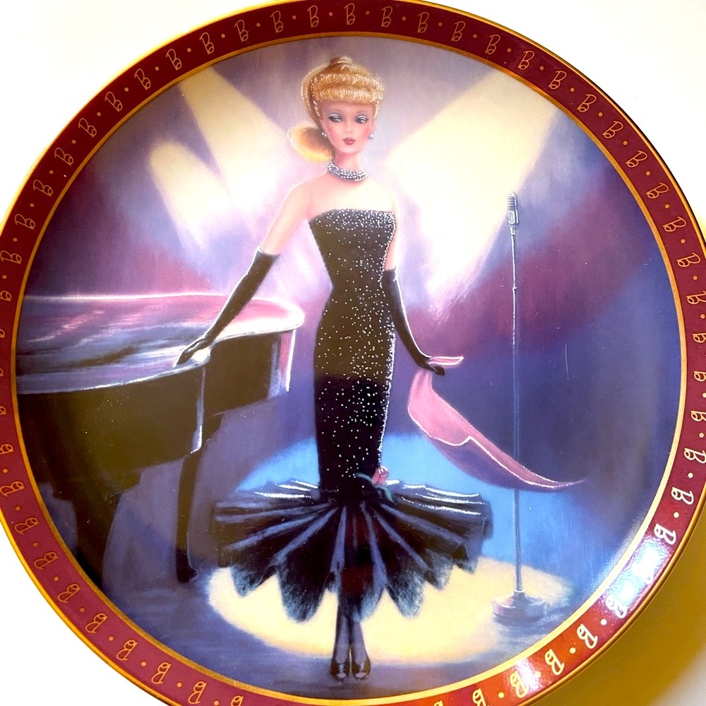 1960 Barbie Solo in the Spotlight Porcelain Collectors Plate